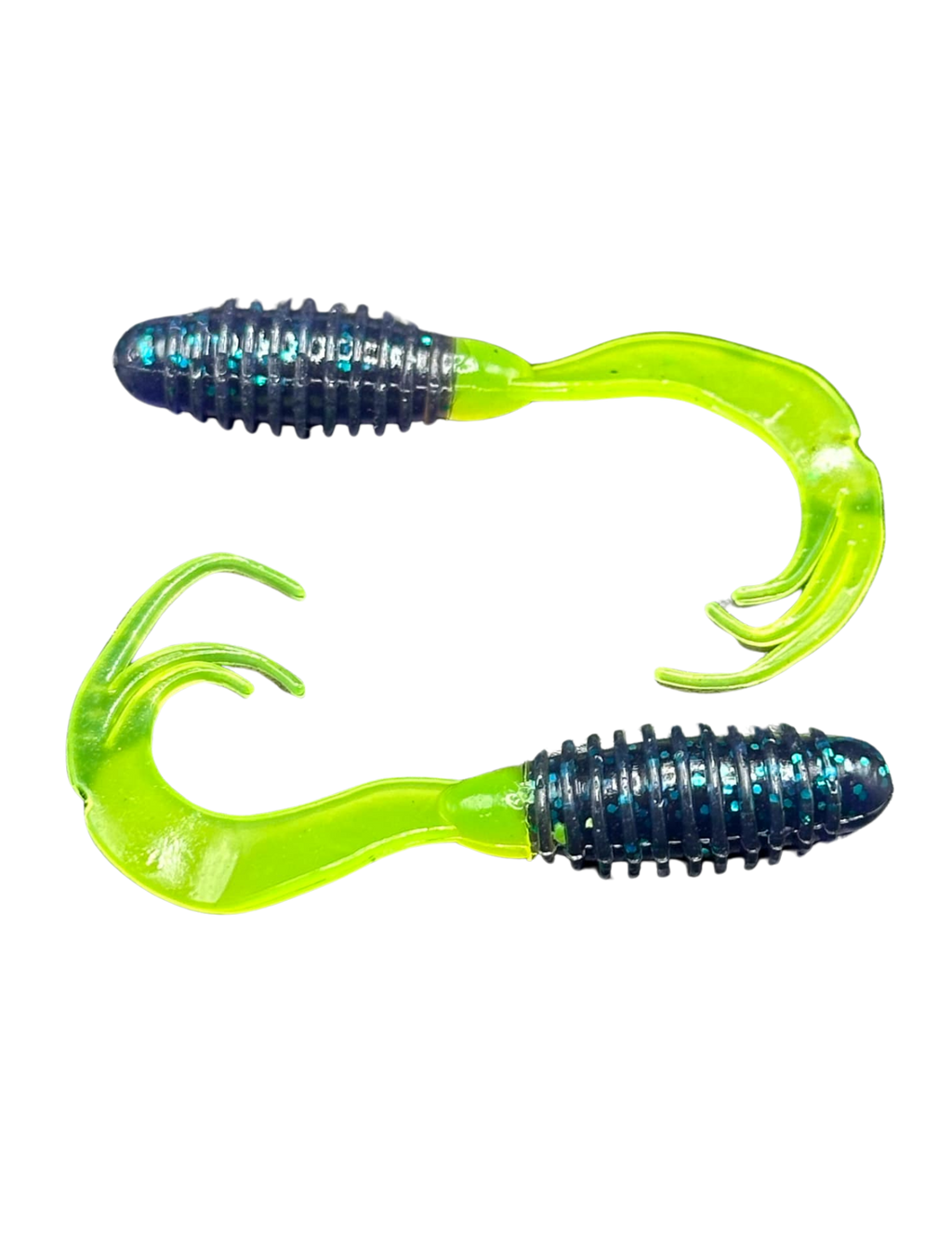 2" ATX Ribbed Triple Curl Tail - TTP Outdoors