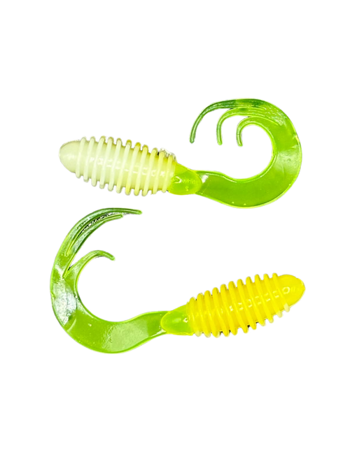 2" ATX Ribbed Triple Curl Tail - TTP Outdoors