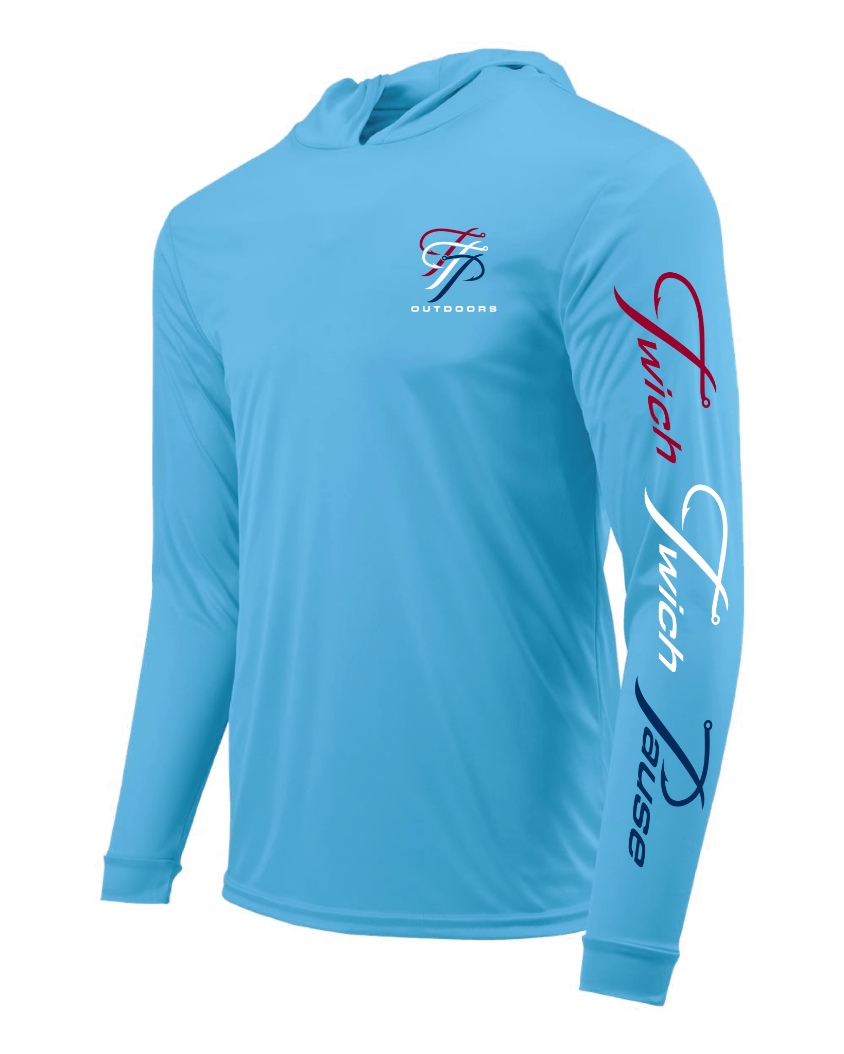 TTP BACK/SLEVE BIMINI BLUE HOODIE - TTP Outdoors