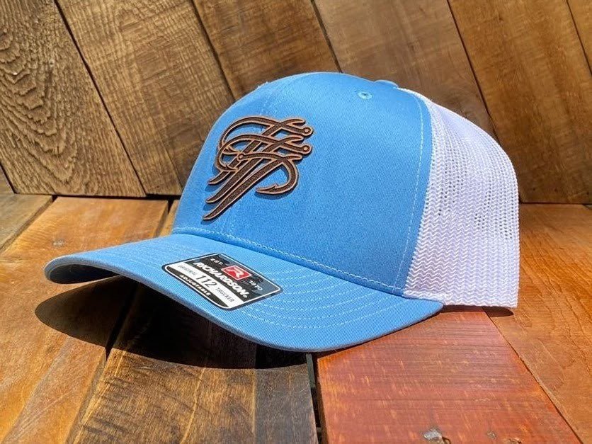 TTP Columbia Blue/White/ Leather Patch Cut Out - TTP Outdoors