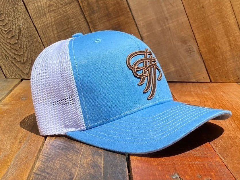 TTP Columbia Blue/White/ Leather Patch Cut Out - TTP Outdoors