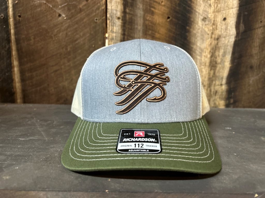 TTP Grey/Army Olive/ Birch - Leather Cut Out - TTP Outdoors