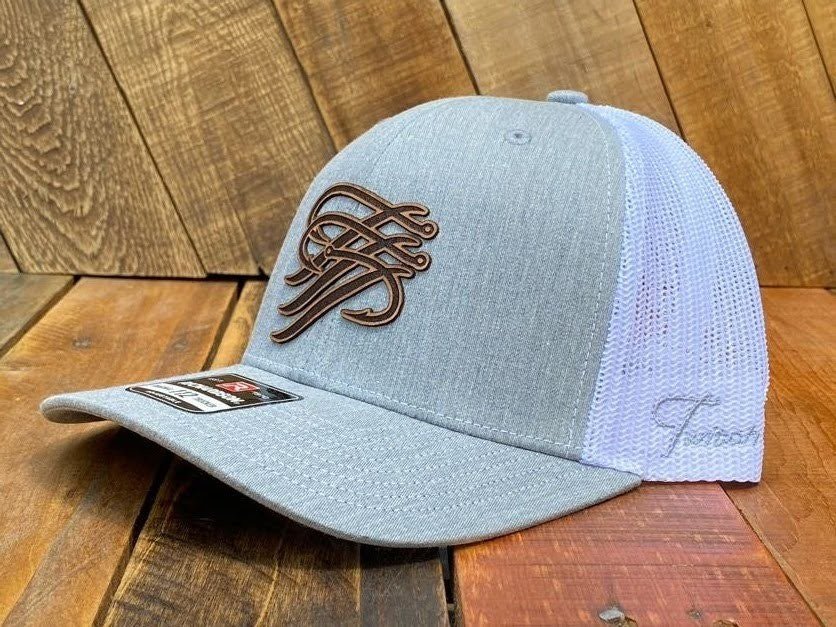 TTP Heather Grey/ Leather Patch Cut Out - TTP Outdoors