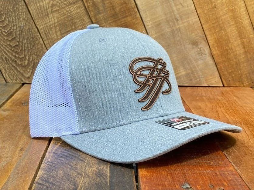TTP Heather Grey/ Leather Patch Cut Out - TTP Outdoors