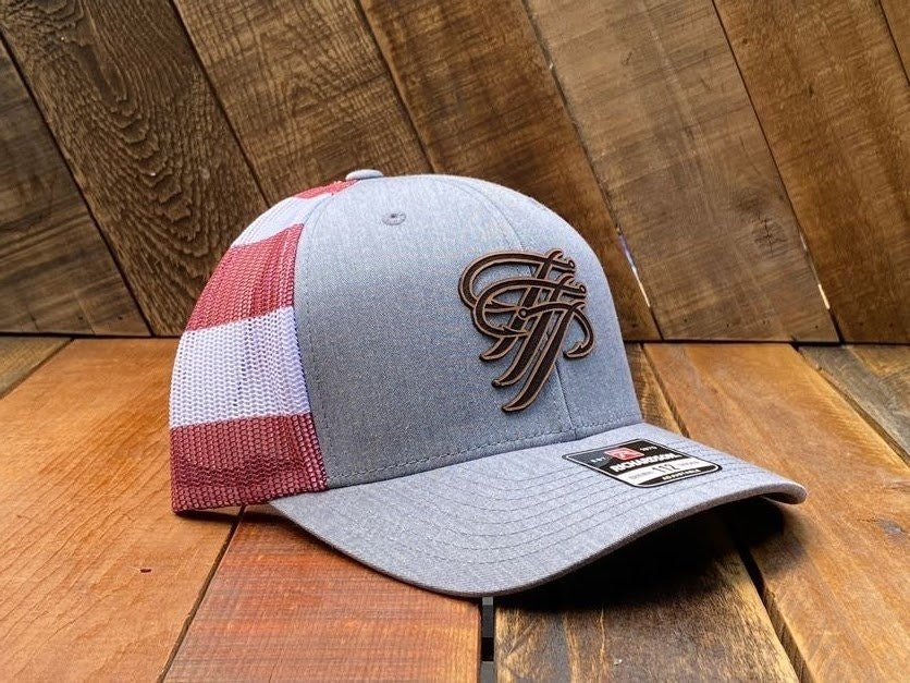 TTP Heather Grey/ USA Mesh Leather Cut Out - TTP Outdoors