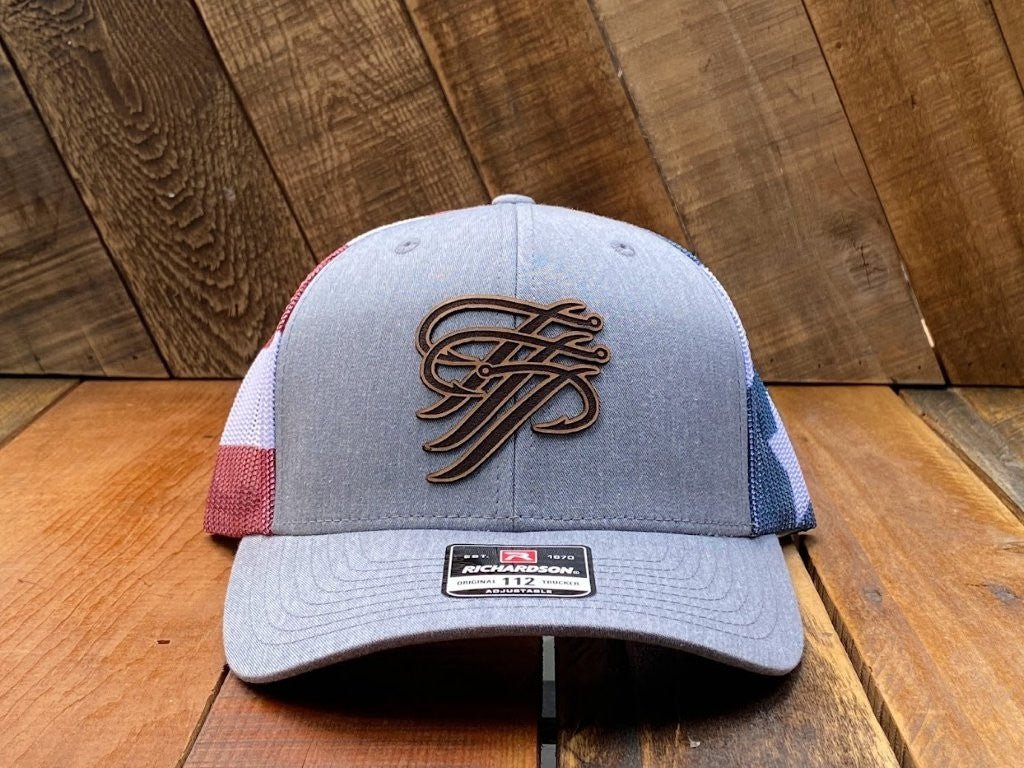 TTP Heather Grey/ USA Mesh Leather Cut Out - TTP Outdoors