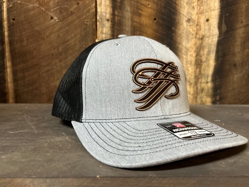 TTP Heather Grey/Black Mesh Leather Cut Out - TTP Outdoors