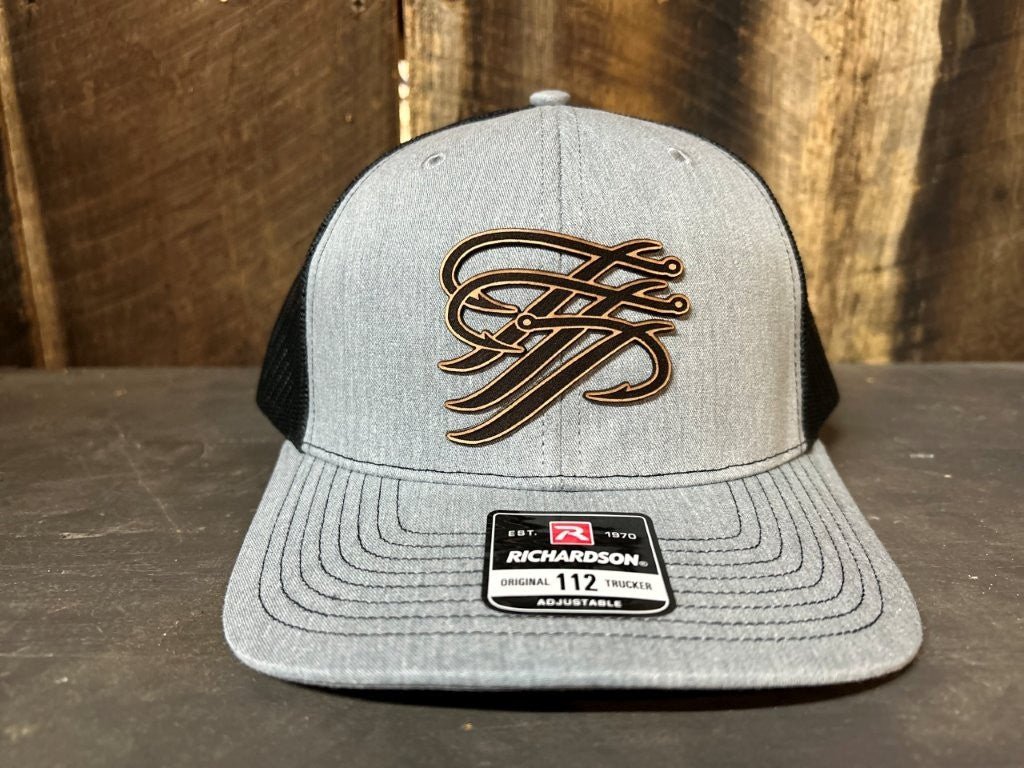 TTP Heather Grey/Black Mesh Leather Cut Out - TTP Outdoors