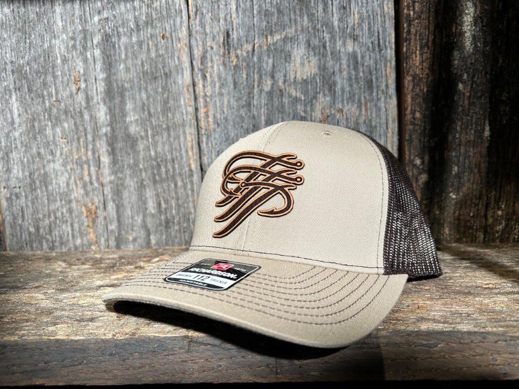 TTP Khaki/Coffee Leather Patch Cut Out - TTP Outdoors
