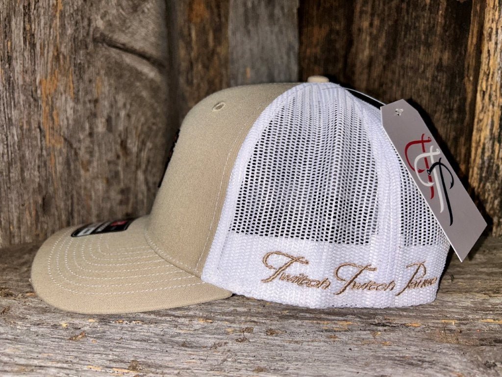 TTP Khaki/White Leather Patch Cut Out - TTP Outdoors