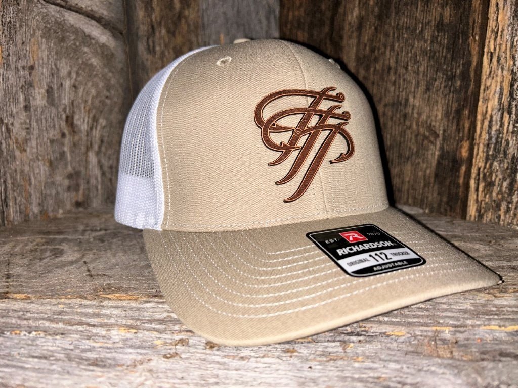 TTP Khaki/White Leather Patch Cut Out - TTP Outdoors