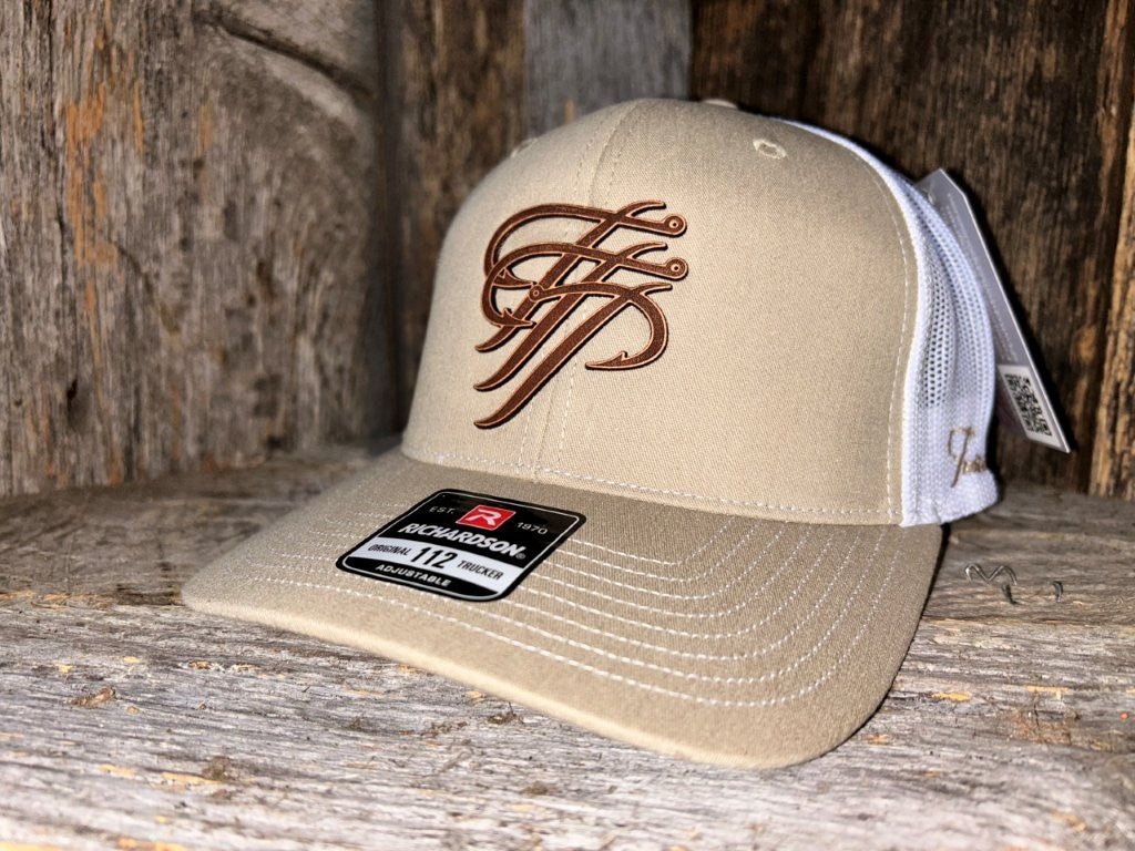 TTP Khaki/White Leather Patch Cut Out - TTP Outdoors